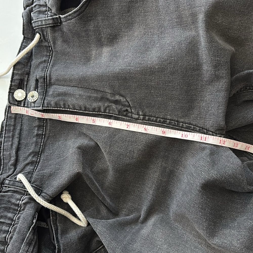 Women's Black High Rise Wide Leg Jeans - Picture 11 of 13